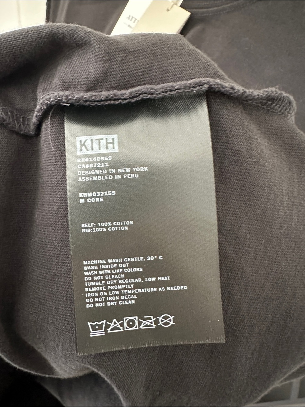 NWT Kith Long Sleeve LAX Tee - Black - Picture 5 of 5